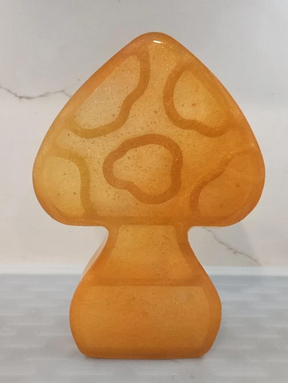 Mushroom Trinket Display Shelf Glow In The Dark Glitter Resin Custom